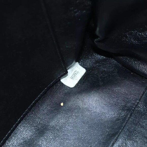 CHANEL Matelasse Chain Shoulder Bag Lamb Skin Black CC Auth - Picture 12 of 16